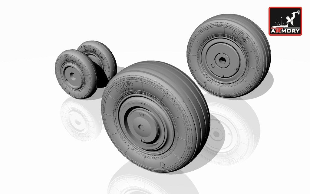 Armory Models AW72015 Mikoyan МiG-23S,M,MS,MF,U,UB wheels 1/72 – zdjęcie 4