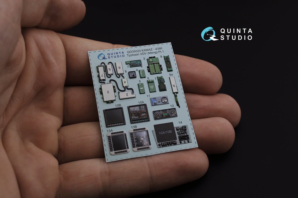 Quinta Studio QD35023 K-4386 Typhoon VDV 3D-Printed &amp;amp; colored Interior on decal paper (for MENG kit) 1/35 – image 4