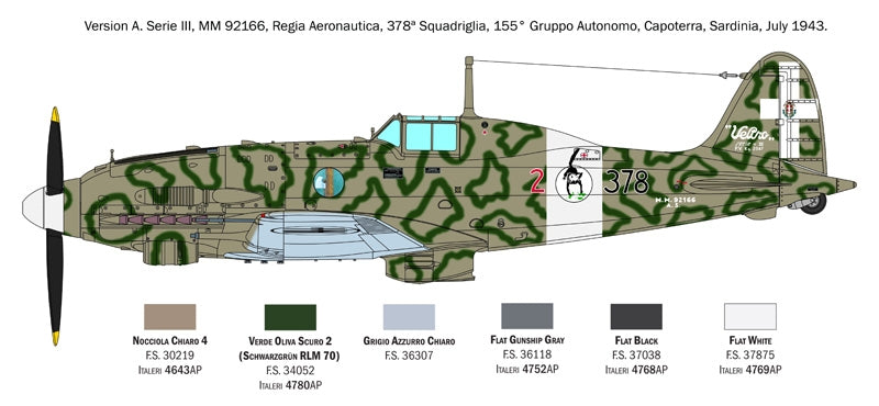 Italeri 2519 Macchi C.205 Veltro 1/32 – zdjęcie 11