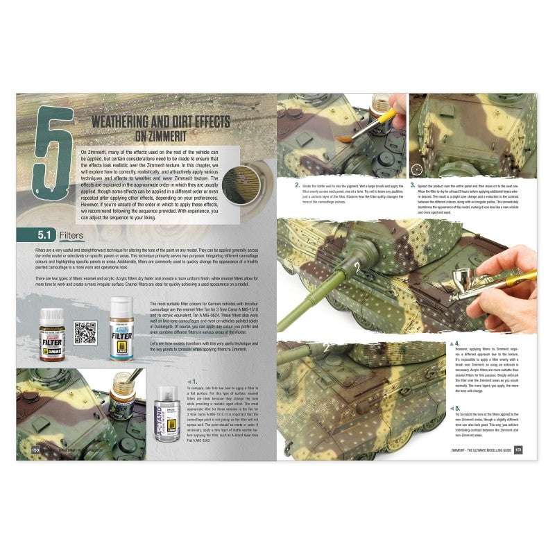 AMMO by Mig Jimenez 6311 ZIMMERIT The Ultimate Modeling Guide (English)