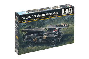 Italeri 0326 1.4 ton. 4 4 AMBULANCE JEEP 1/35 – zdjęcie 2