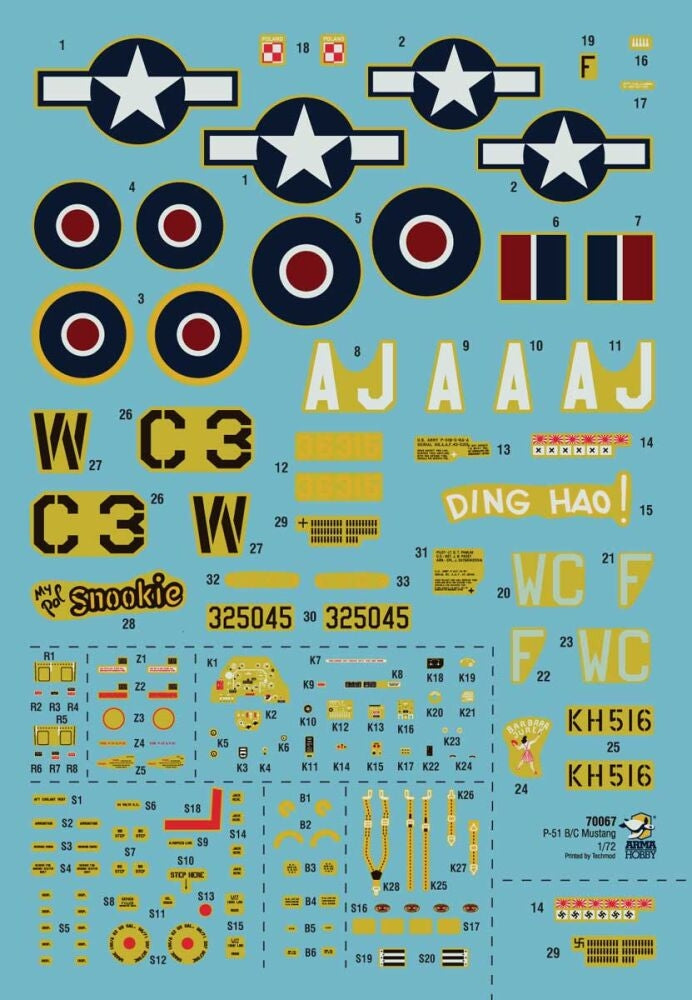 Arma Hobby 70067 P-51 B/C Mustang 1/72 – zdjęcie 5
