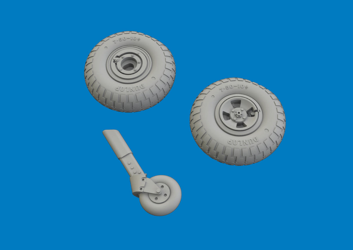 Eduard 6481206 Spitfire Mk. IX wheels for Airfix 1/48 – obrázek 2
