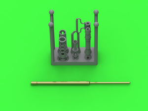Master GM-35-061 Browning M2HB .50 cal (12.7mm) - Machine gun barrel - WWII and Cold War version 1/35