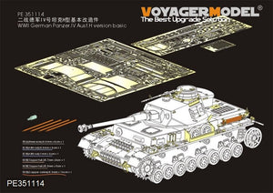 Voyager Model PE351114 WWII German Panzer.IV Ausf.H version basic（For BORDER BT-005） 1/35