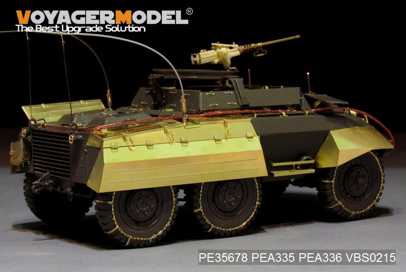 Voyager Model PEA335 WWII US M8/M20 armored car side skirts/stowage bins (For TAMIYA 35228 35234) 1/35 – zdjęcie 2