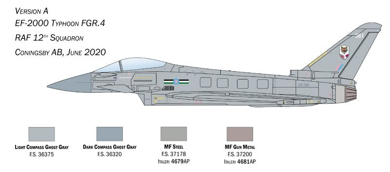 Italeri 1457 EF-2000 Typhoon In R.A.F. Service 1/72 – zdjęcie 2
