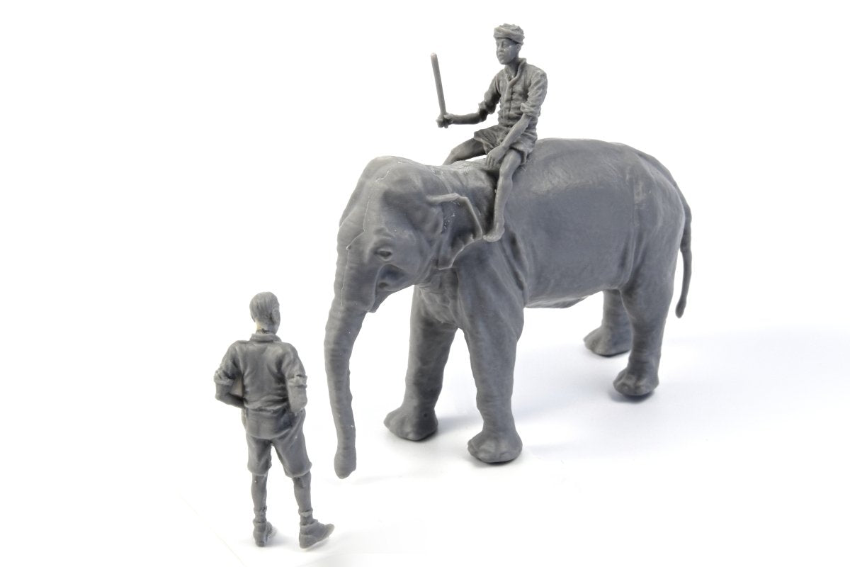 CMK F48345 WWII RAF Mechanic in India + Elephant with Mahout 1/48 – zdjęcie 2