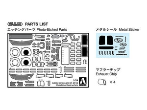 Aoshima 05367 SUBARU GRB IMPREZA &amp;#39;07/&amp;#39;10 COMMON DETAIL-UP PARTS 1/24 – zdjęcie 2