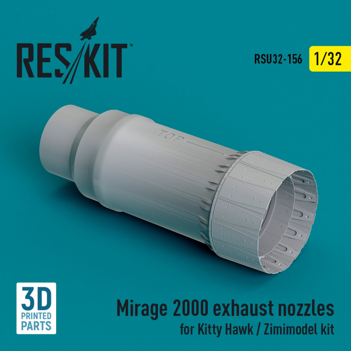 RESKIT RSU32-0156 Mirage 2000 exhaust nozzle for Kitty Hawk / Zimimodel kit (3D Printed) 1/32