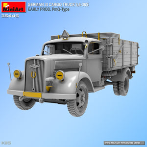 Miniart 35445 Camion cargo allemand 3 tonnes 3.6-36S Première production Type PmQ 1/35 – image 3