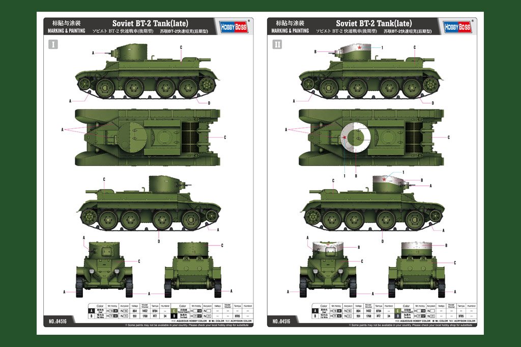 Hobby Boss 84516 Soviet BT-2 Tank(late) 1/35 – zdjęcie 4