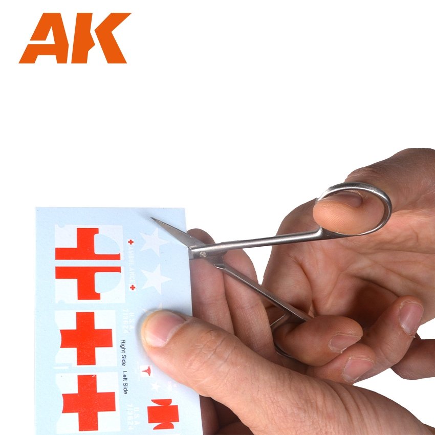 AK Interactive AK9310 SCISSORS STRAIGHT – SPECIAL DECALS AND PAPER – zdjęcie 3