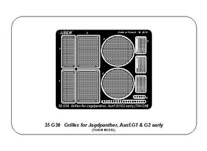 Aber 35G36 Grids for Jagdpanther Ausf.G1 and G2 early (Takom) 1/35 – image 3