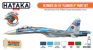 Hataka HTK-CS83 Ultimate Su-33 Flanker-D paint set 6x17ml – zdjęcie 2