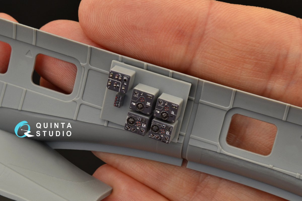 Quinta Studio QDS-48266 He 111H-3/H-6 3D-Printed &amp;amp; coloured Interior on decal paper ( ICM ) (Small version) 1/48 – zdjęcie 3