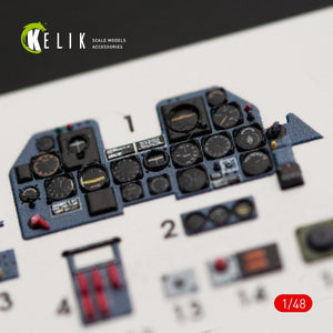 KELIK K48014 P-47M &amp;quot;THUNDERBOLT&amp;quot; INTERIOR 3D DECALS FOR TAMIYA KIT 1/48 – zdjęcie 7