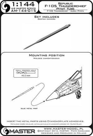 Master AM-144-015 F-105 Thunderchief - Pitot Tube 1/144 – image 3