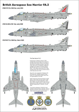 HobbyDecal AL48011V1 Sea Harrier FA.2 1/48