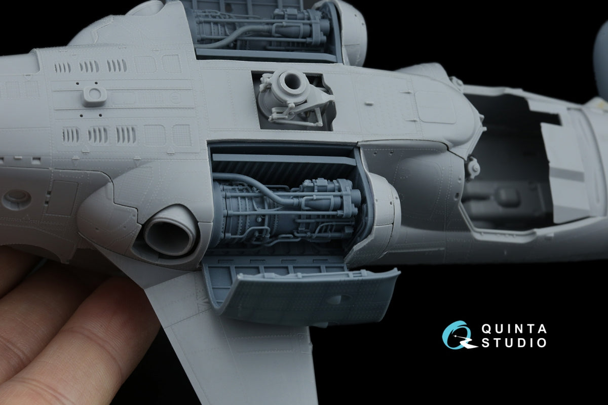 Quinta Studio QT48082 Ka-52/Ка-52М Engine with bay and cover, starboard (Zvezda/Quinta) 1/48