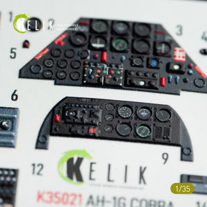 KELIK K35021 AH-1G COBRA INTERIOR 3D DECALS FOR ICM KIT 1/35 – zdjęcie 4