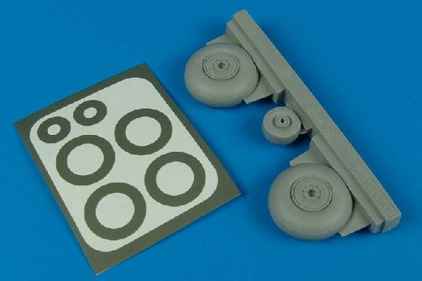 Aires 4446 C-47 Dakota wheels & paint masks 1/48 Trumpeter