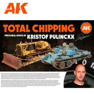 AK Interactive AK11767 SIGNATURE SET – TOTAL CHIPPING – KRISTOF PULINCKX PAINT SET 18x17 ml – zdjęcie 4