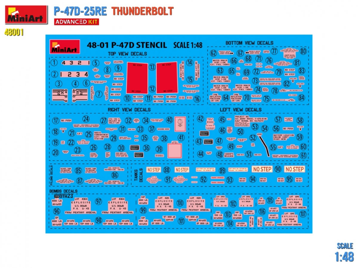MiniArt 48001 P-47D-25RE Thunderbolt - Advanced Kit 1/48 – zdjęcie 3
