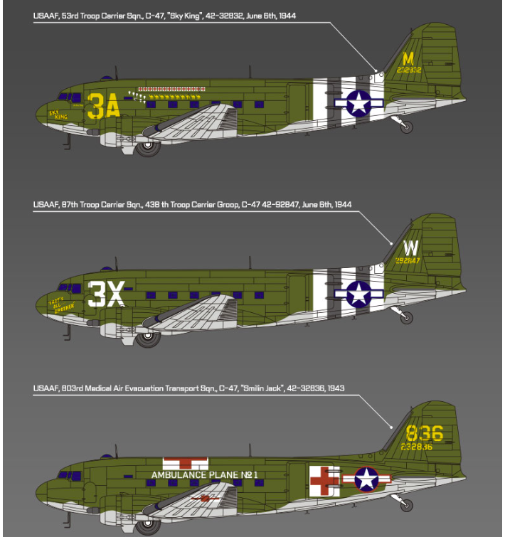 Academy 12633 USAAF C-47 Skytrain 1/144 – image 4