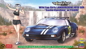 Hasegawa SP556 Wild Egg Girls Lamborghini Jota SVR &amp;quot;Sasha Ilyushina&amp;quot; w/Figure 1/24