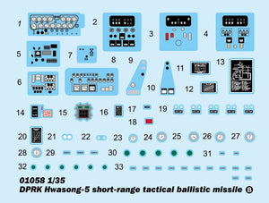 Trumpeter 01058 DPRK Hwasong 5 short-range tactical ballistic missile 1/35 – image 20