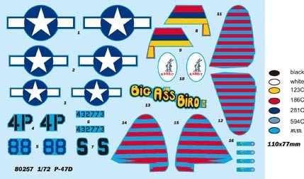 Hobby Boss 80257 P-47D Thunderbolt 1/72 – zdjęcie 2