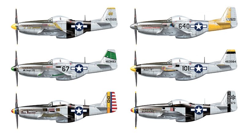 Italeri 2743 P-51 D/K Pacific Aces 1/48