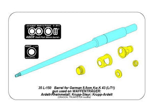 Aber 35L-150 Barrel for German 8.8cm PAK-43 gun used on Waffentrager (1/35) – image 16