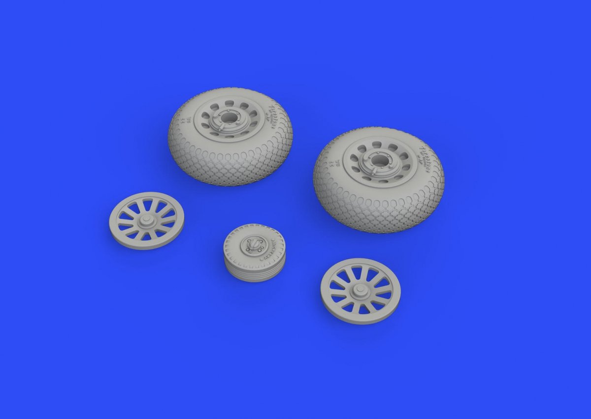 Eduard 648504 P-51D wheels cross tread 1/48 EDUARD – zdjęcie 3