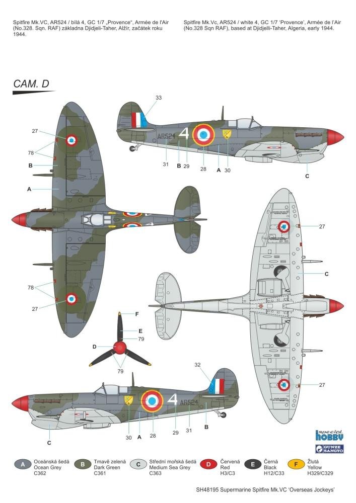 Special Hobby 48195 Supermarine Spitfire Mk. VC &amp;#39;Overseas Jockeys&amp;#39; 1/48 – zdjęcie 5