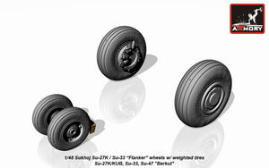 Armory Models AW48023 Sukhoj Su-27K / Su-33 Flanker wheels 1/48 – image 3