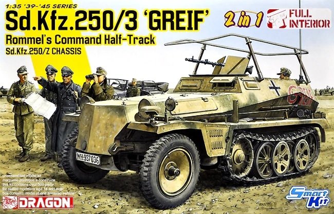 Dragon 6911 Sd.Kfz.250/3 &amp;quot;Greif&amp;quot; Rommel&amp;#39;s Command Half-Track / Z Chassis 1/35 – image 2