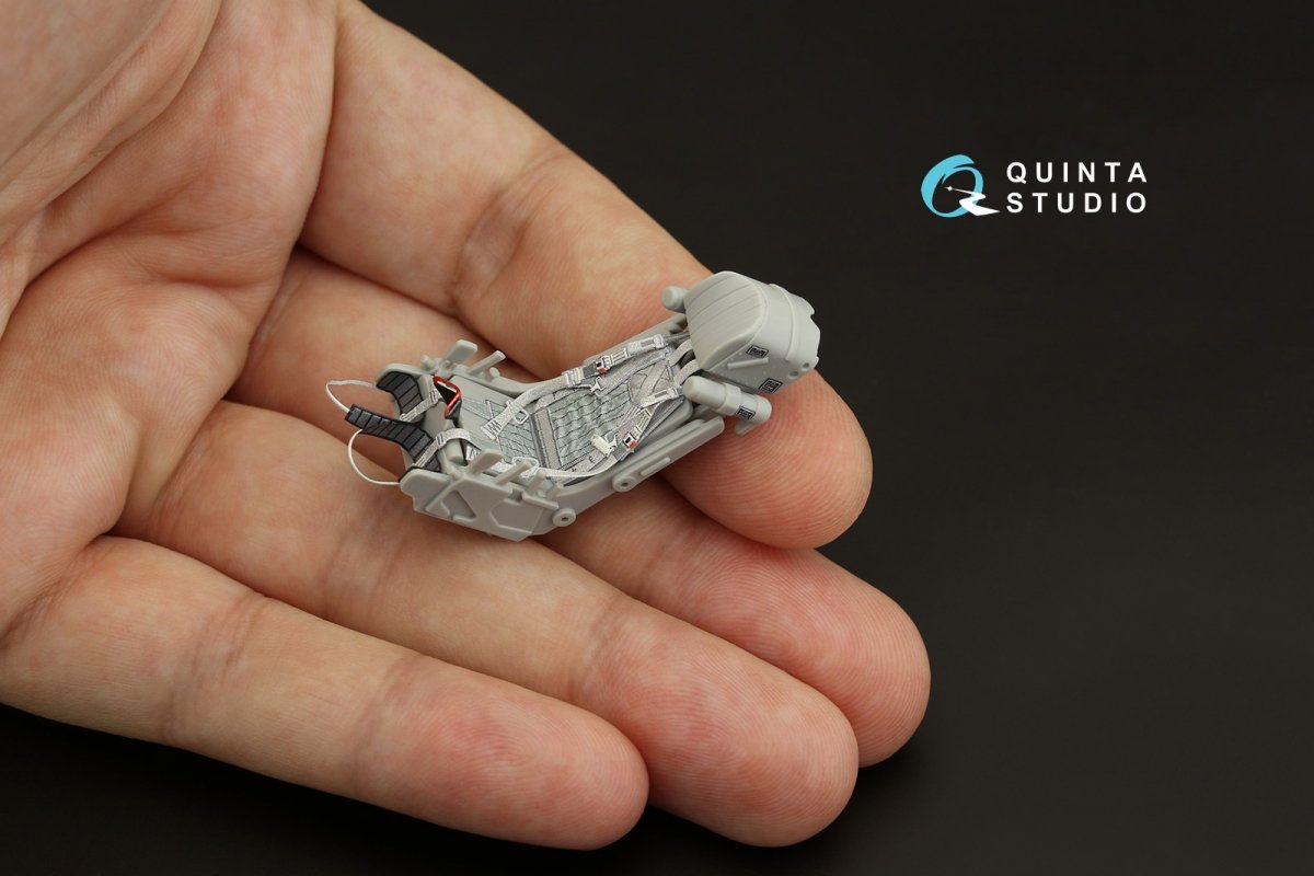 Quinta Studio QD32142 MiG-29 9-13 Fulcrum C 3D-Printed &amp;amp; coloured Interior on decal paper (Trumpeter) 1/32 – immagine 6