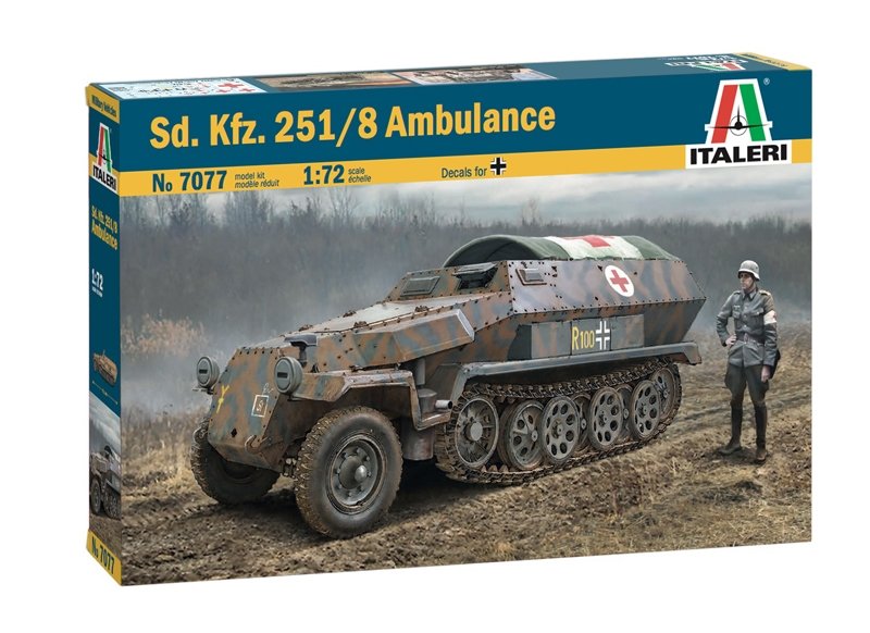 Italeri 7077 Sd.Kfz. 251/8 AMBULANCE 1/72 – immagine 2