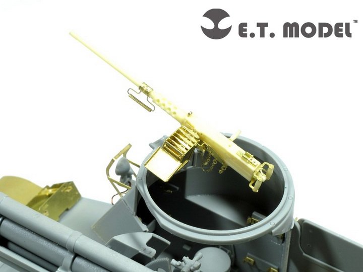 E.T. Model EA35-040 WWII US ARMY M2HB MG w/50 Rounds Ammunition Can 1/35 – zdjęcie 3