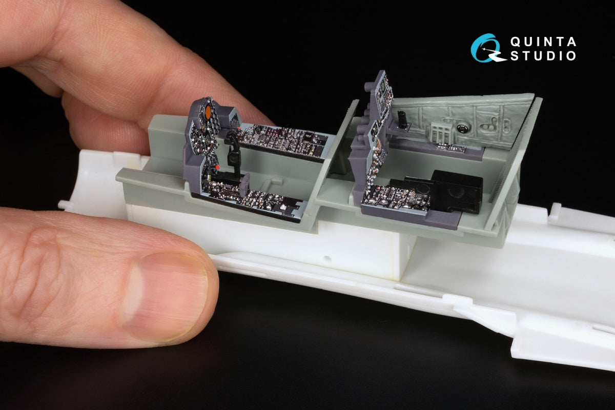 Quinta Studio QD+48489 F-4J Phantom II 3D-Printed &amp;amp; coloured Interior on decal paper (Academy) (with 3D-printed resin parts) 1/48 – zdjęcie 10