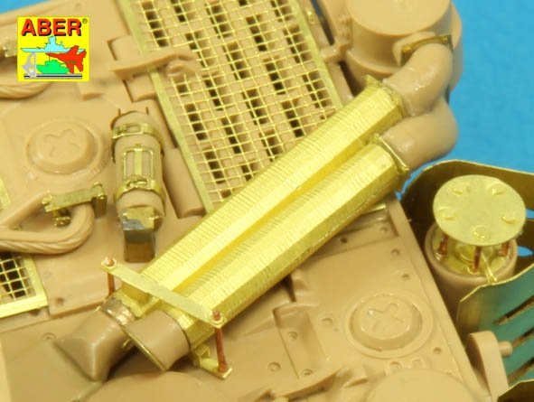 Aber 35A127 Feifel air cleaners tubes for early Tiger I, Ausf.E (Sd.Kfz.181) 1/35 – zdjęcie 11