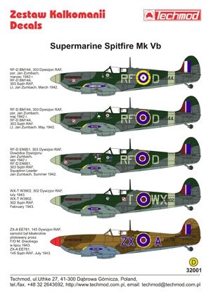 Techmod 32001 - Supermarine Spitfire Mk VB 1/32 – zdjęcie 2