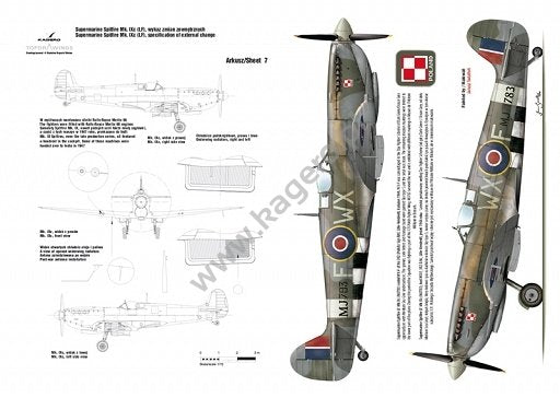 Kagero 7029 Supermarine Spitfire Mk. IX/XVI and other EN/PL – zdjęcie 2