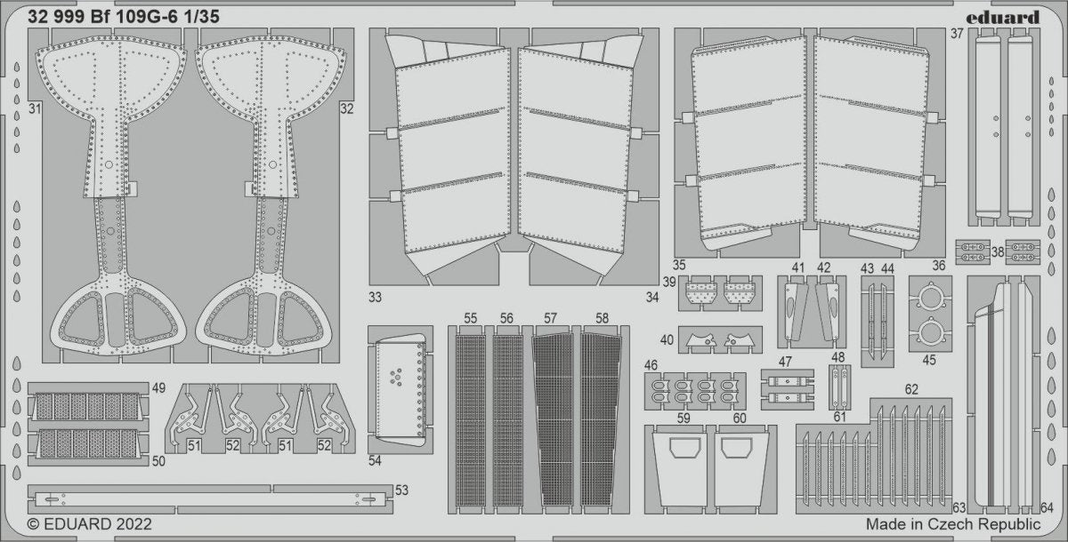 Eduard BIG33145 Bf 109G-6 BORDER MODEL 1/35 – zdjęcie 4