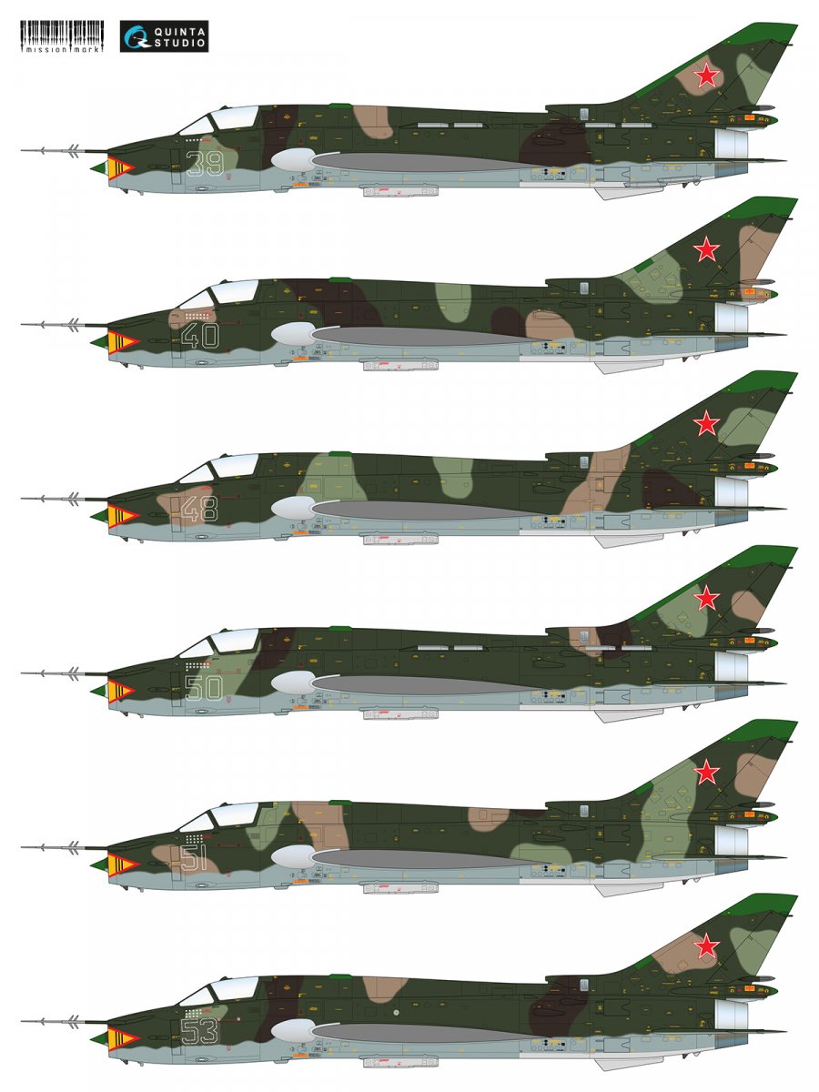 Quinta Studio MMD48005 Decal Su-17M4 (Afgan war series) 1/48 – zdjęcie 4