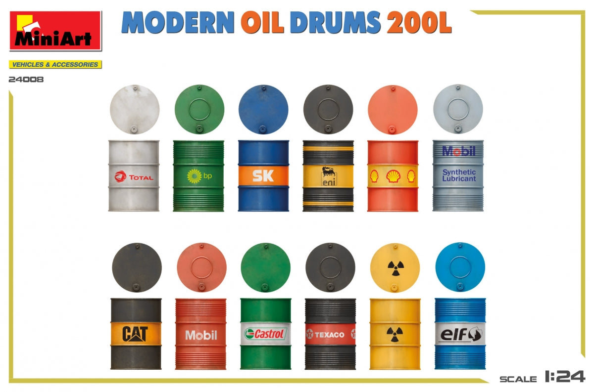 MiniArt 24008 MODERN OIL DRUMS 200L 1/24 – zdjęcie 3