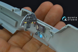 Quinta Studio QD32083 Bf 109G-2/G-4 3D-Printed &amp;amp; colored Interior on decal paper (Hasegawa) 1/32 – image 11