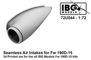 IBG 72U044 Seamless Air Intakes for Fw 190D-15 1/72